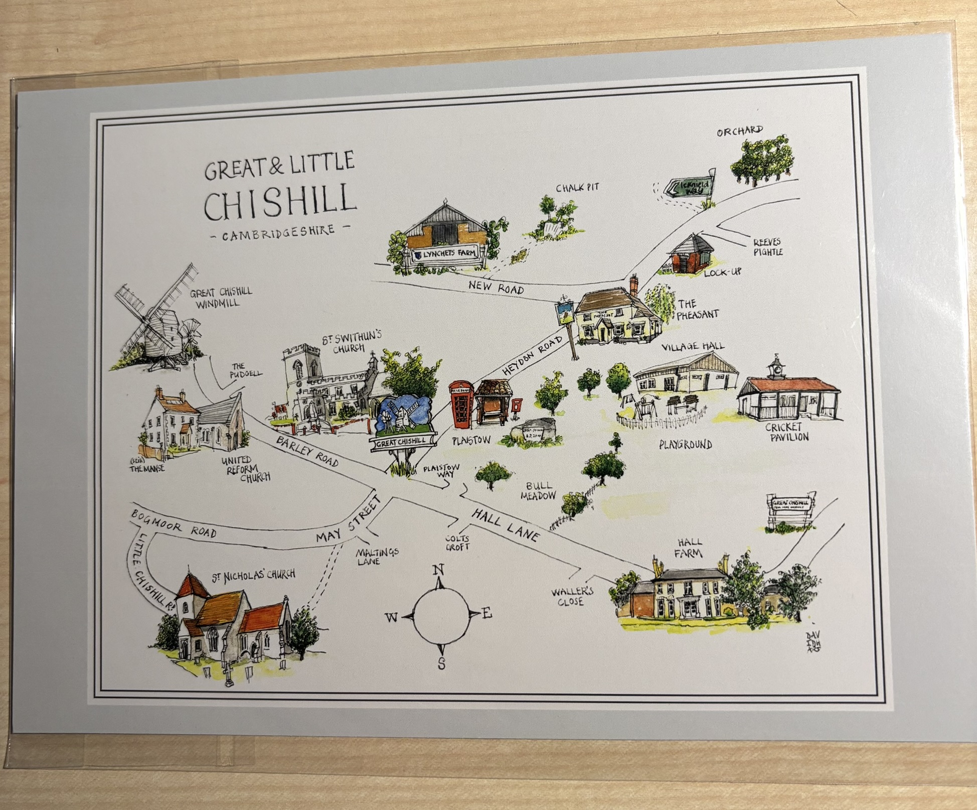 Great Chishill village Card 